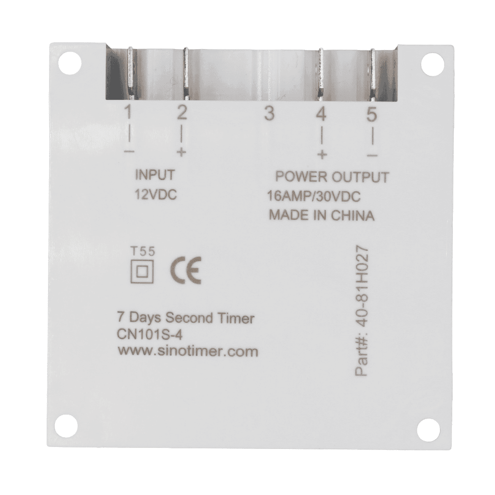 12V 1-Second Interval Timer Switch 12V DC, 8 Schedules