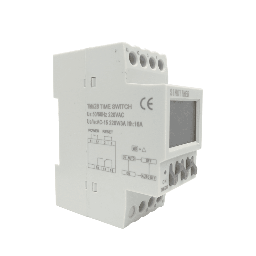 220V Repeat Cycle Timer, Programmable 220V AC, 8 Schedules, DIN Rail