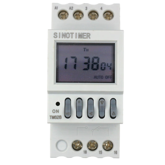 220V Repeat Cycle Timer, Programmable (220V AC, 8 Schedules, DIN Rail)