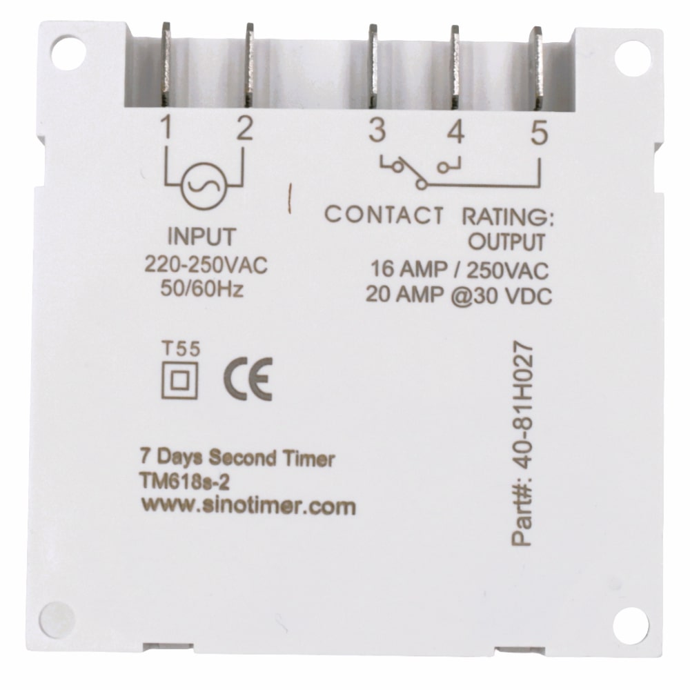 230V Timer with Changeover Switch and  1-Second Interval (230V AC, 8 Schedules)