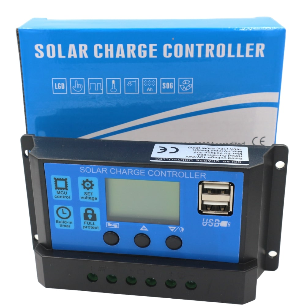 30A Solar Charge Controller (12/24V, PWM)