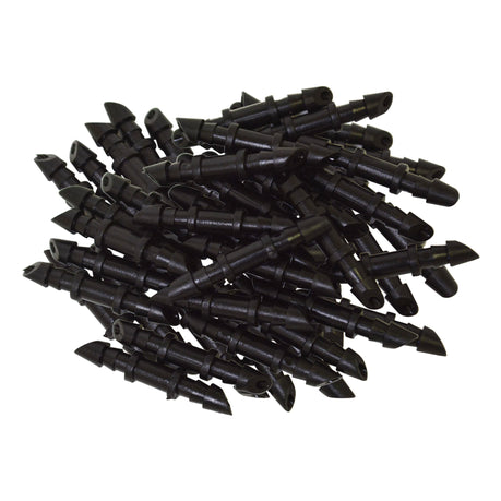 Straight Barbed Connectors for 4/7mm Drip Irrigation Micro Tube, 100 Pieces