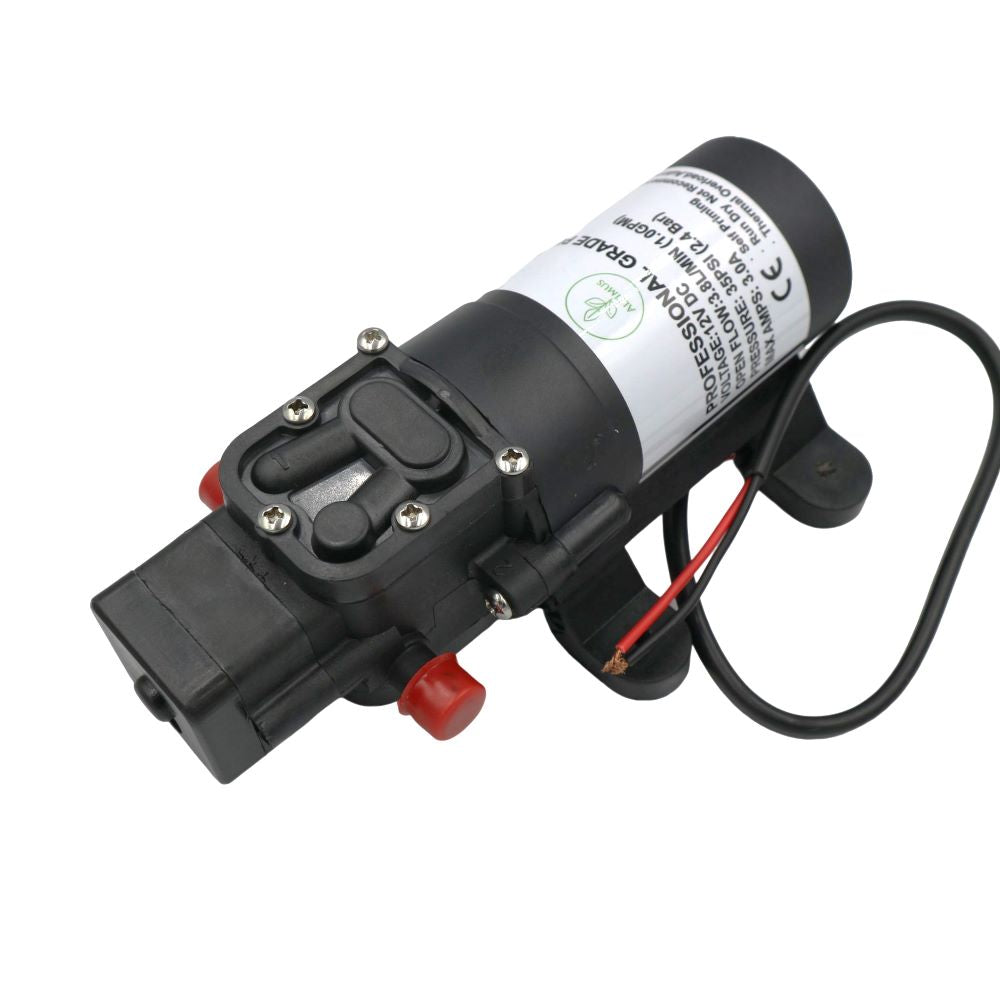 12V Water Pump with 2.4bar Pressure Switch 3.8L/min, 12V DC