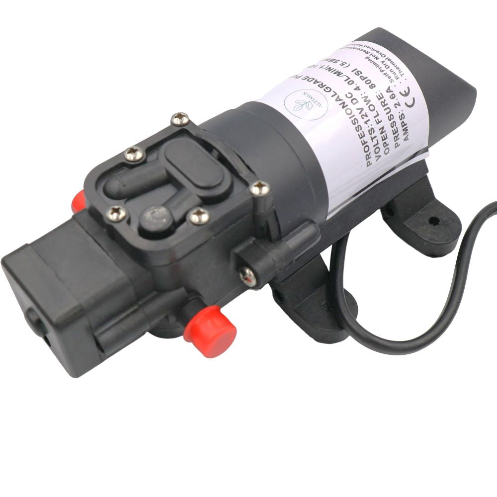 12V Water Pump with 5.5bar Pressure Switch 4.0L/min, 12V DC