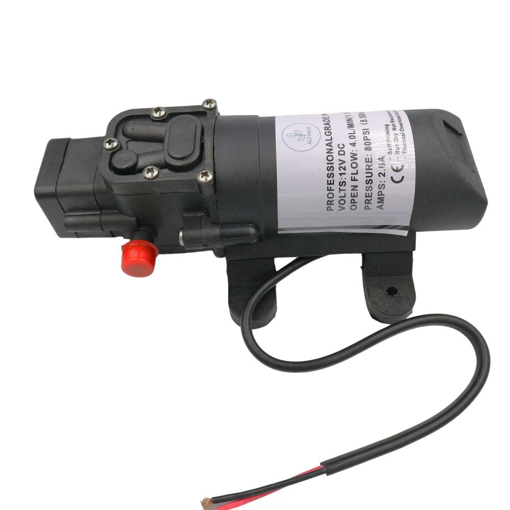 12V Water Pump with 5.5bar Pressure Switch 4.0L/min, 12V DC